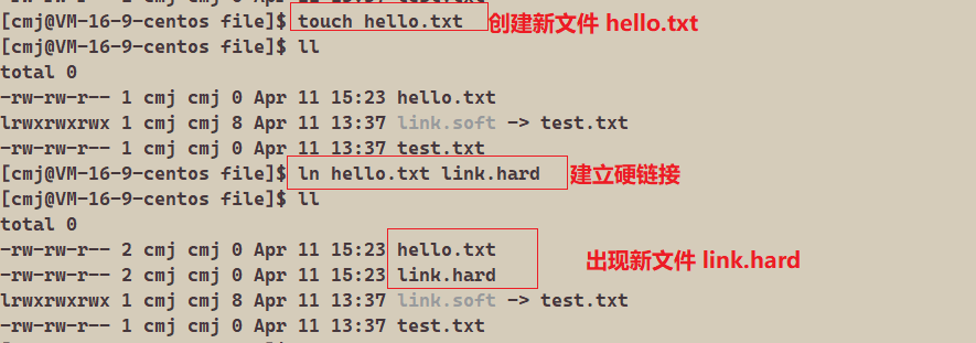 Linux如何创建硬链接? 第3张 Linux如何创建硬链接? 第3张