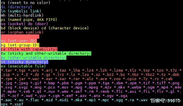 linux ls 如何显示颜色 第3张 linux ls 如何显示颜色 第3张