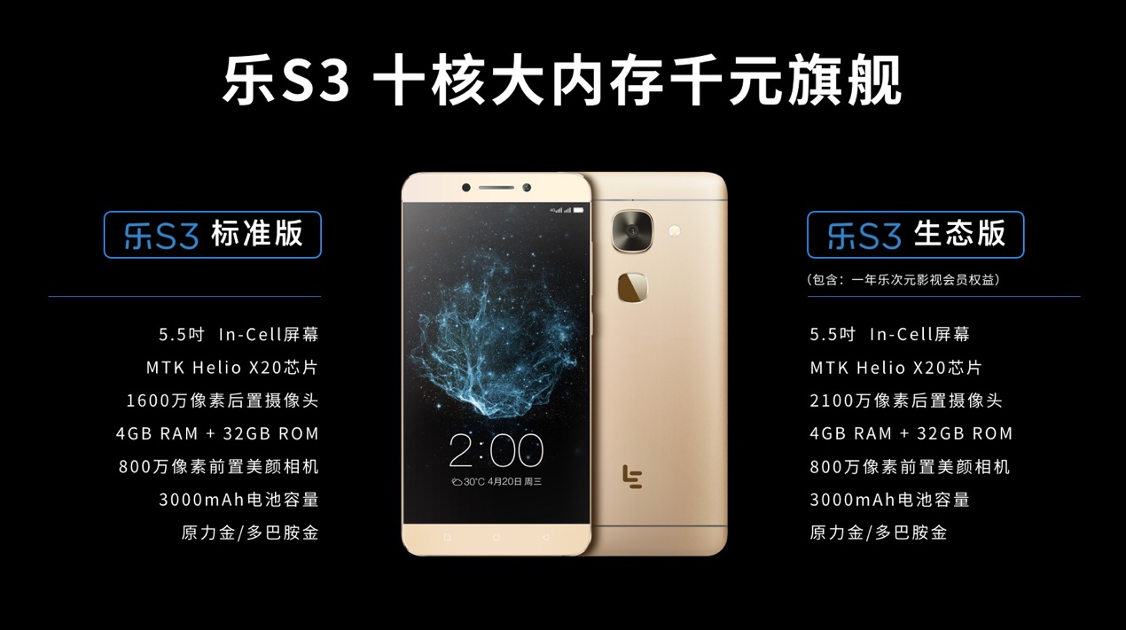 乐视s3配置参数怎么样,乐视s3手机参数详细好吗 第3张 乐视s3配置参数怎么样,乐视s3手机参数详细好吗 第3张
