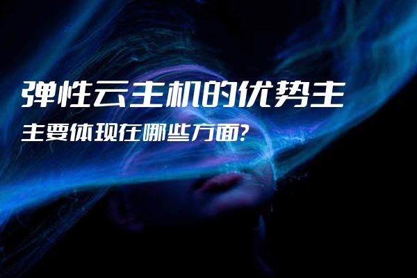 弹性云主机使用描述正确的是?弹性云主机有哪些优势 第2张 弹性云主机使用描述正确的是?弹性云主机有哪些优势 第2张