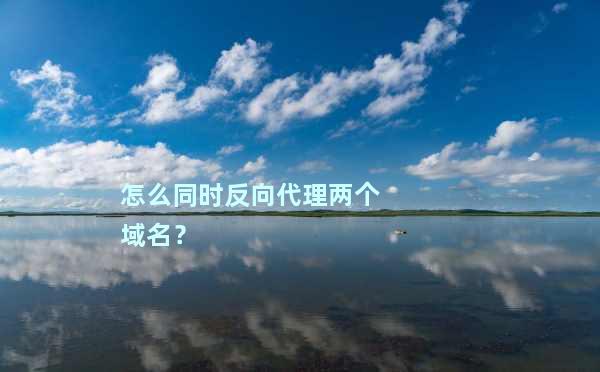 反向代理域名是什么,反向代理域名怎么设置详细步骤指南 第2张 反向代理域名是什么,反向代理域名怎么设置详细步骤指南 第2张