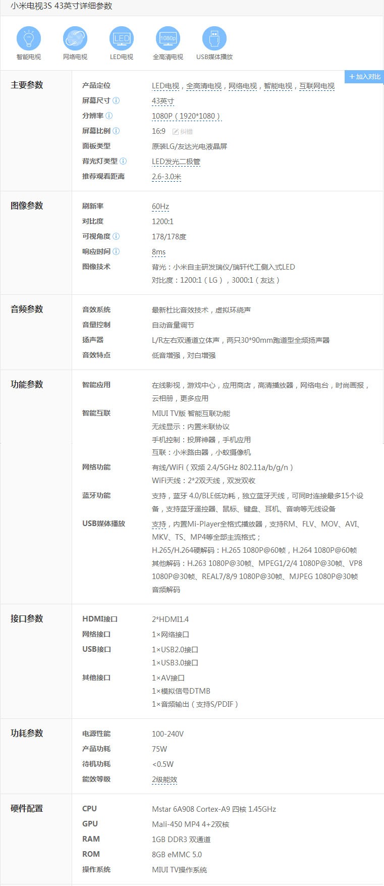 小米电视3s配置怎么样?长尾词性价比高吗值得买吗? 第2张 小米电视3s配置怎么样?长尾词性价比高吗值得买吗? 第2张