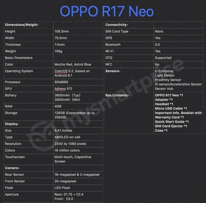 oppo手机r17参数配置怎么样?r17详细参数配置 第3张 oppo手机r17参数配置怎么样?r17详细参数配置 第3张
