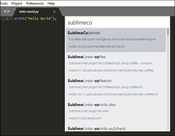 SublimeCodeIntel配置方法是什么?怎么配置