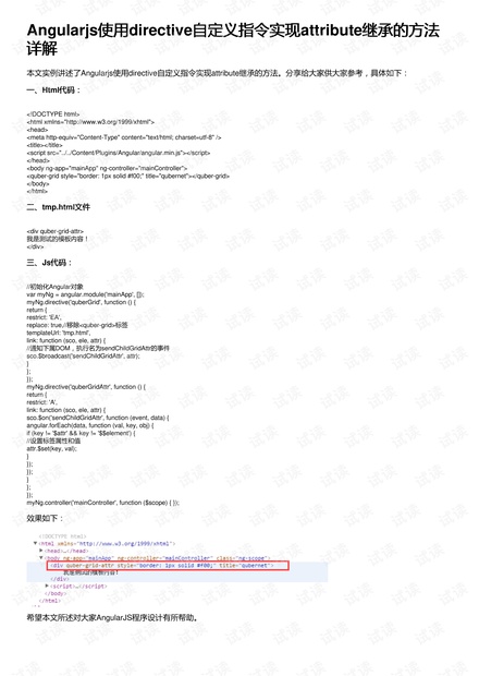 AngularJS自定义指令配置项有哪些?如何灵活运用? 第3张 AngularJS自定义指令配置项有哪些?如何灵活运用? 第3张