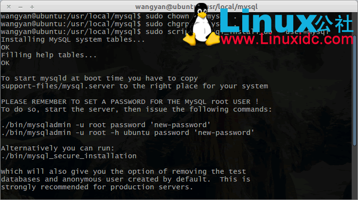 linux如何进入mysql