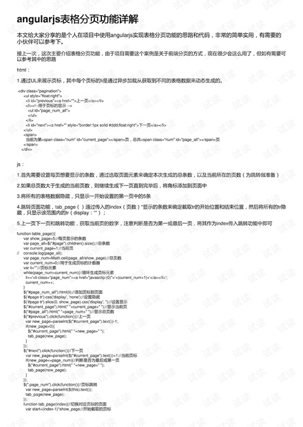 AngularJS表格如何实现动态排序与分页功能? 第3张 AngularJS表格如何实现动态排序与分页功能? 第3张