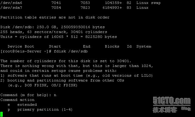 linux新加磁盘如何分区 第3张 linux新加磁盘如何分区 第3张