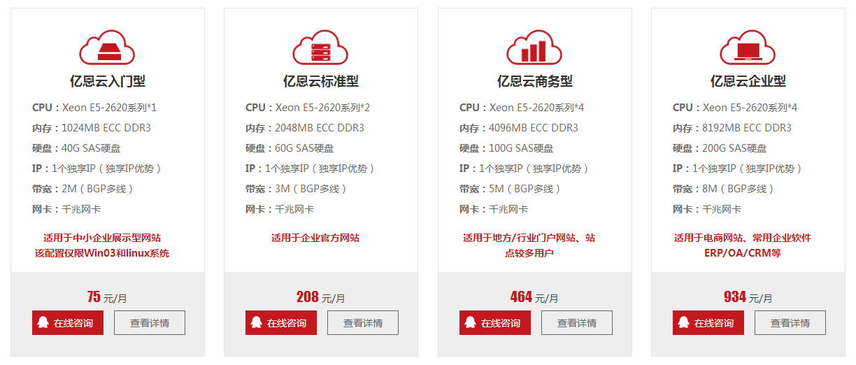 西安租服务器价格多少钱?不同配置和带宽怎么收费? 第3张 西安租服务器价格多少钱?不同配置和带宽怎么收费? 第3张