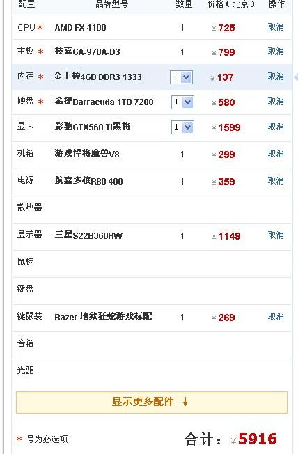 6000元电脑配置怎么选?6000元电脑配置推荐