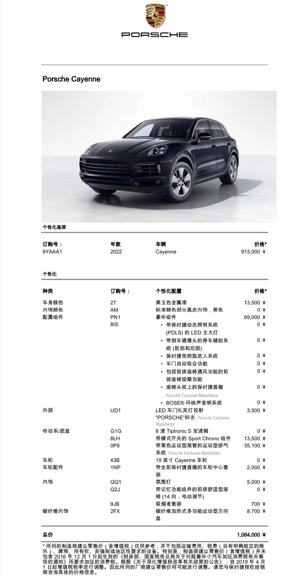 保时捷车辆配置器怎么用?保时捷选配价格表,