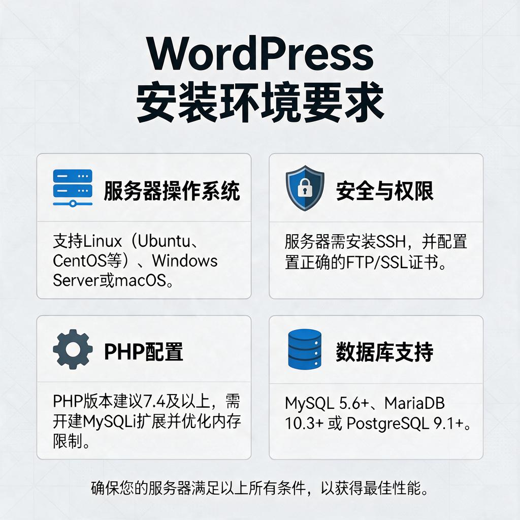 WordPress安装环境要求