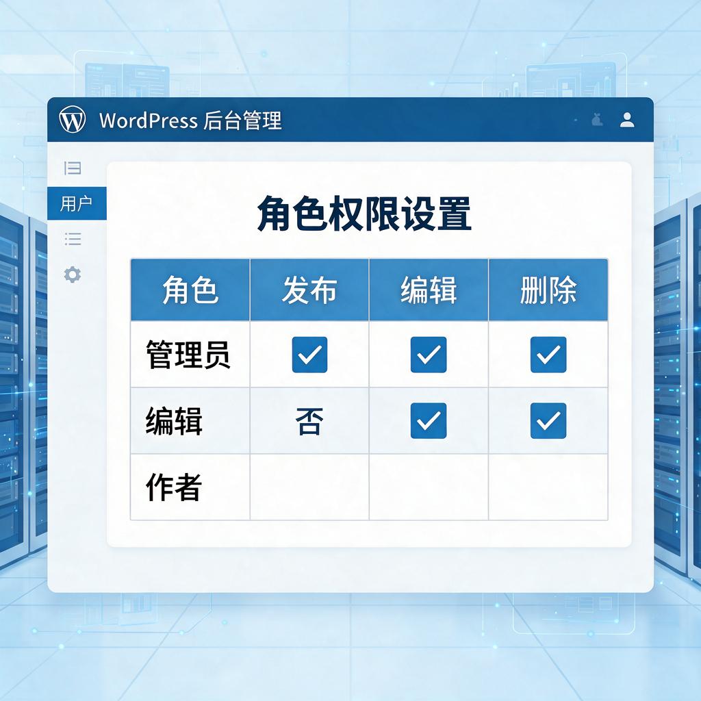 WordPress用户角色权限设置 WordPress用户角色权限设置