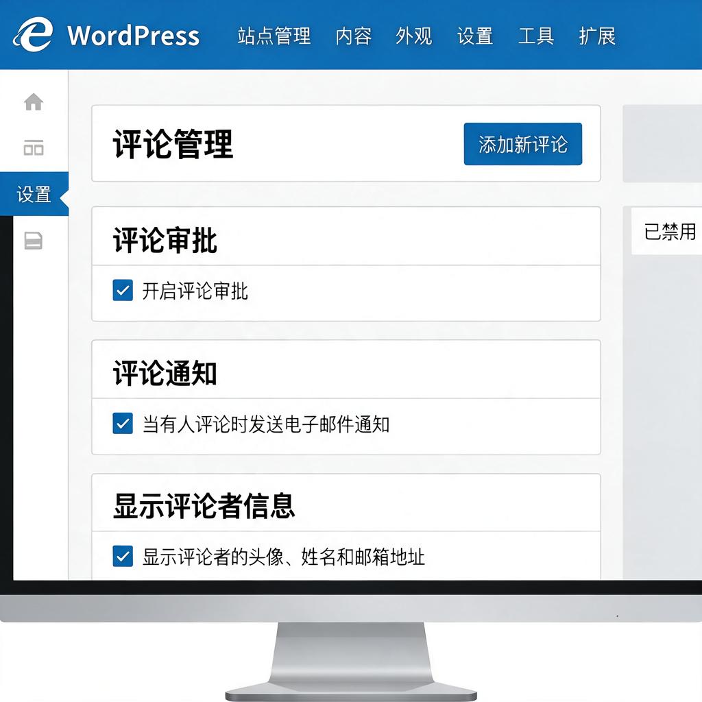 WordPress评论管理功能设置