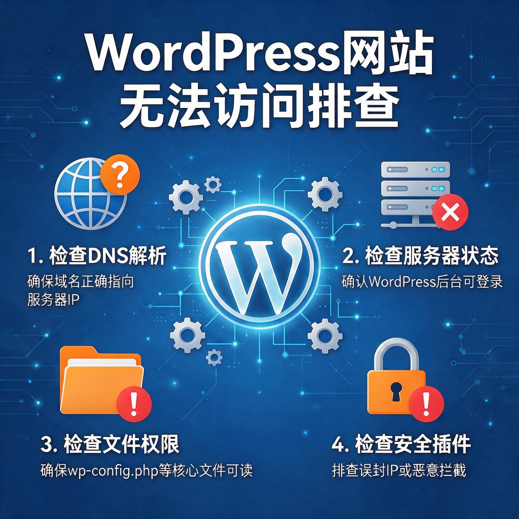 WordPress网站无法访问排查 WordPress网站无法访问排查
