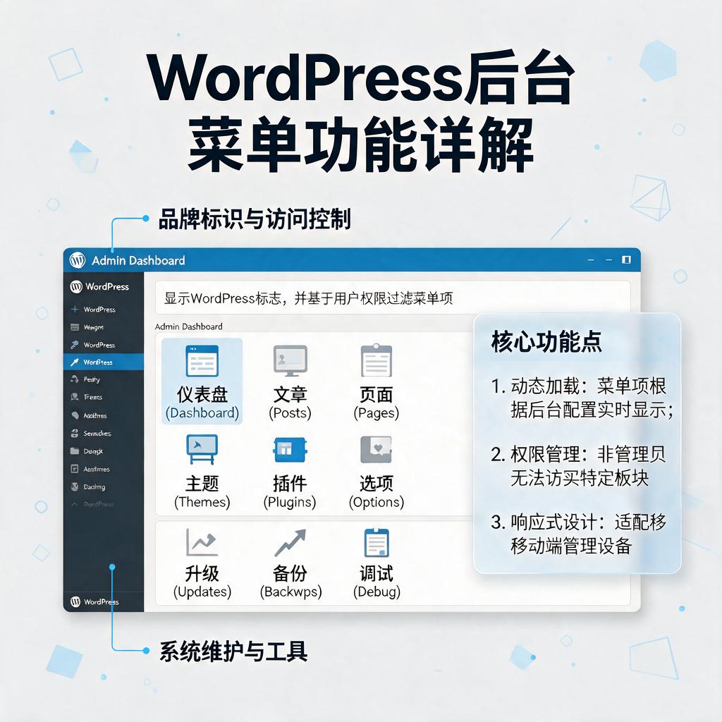 WordPress后台菜单功能详解 第1张 WordPress后台菜单功能详解 第1张