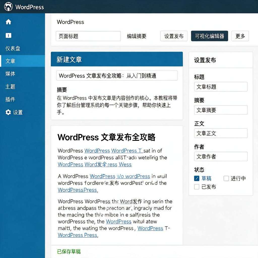 WordPress文章发布教程 第1张 WordPress文章发布教程 第1张