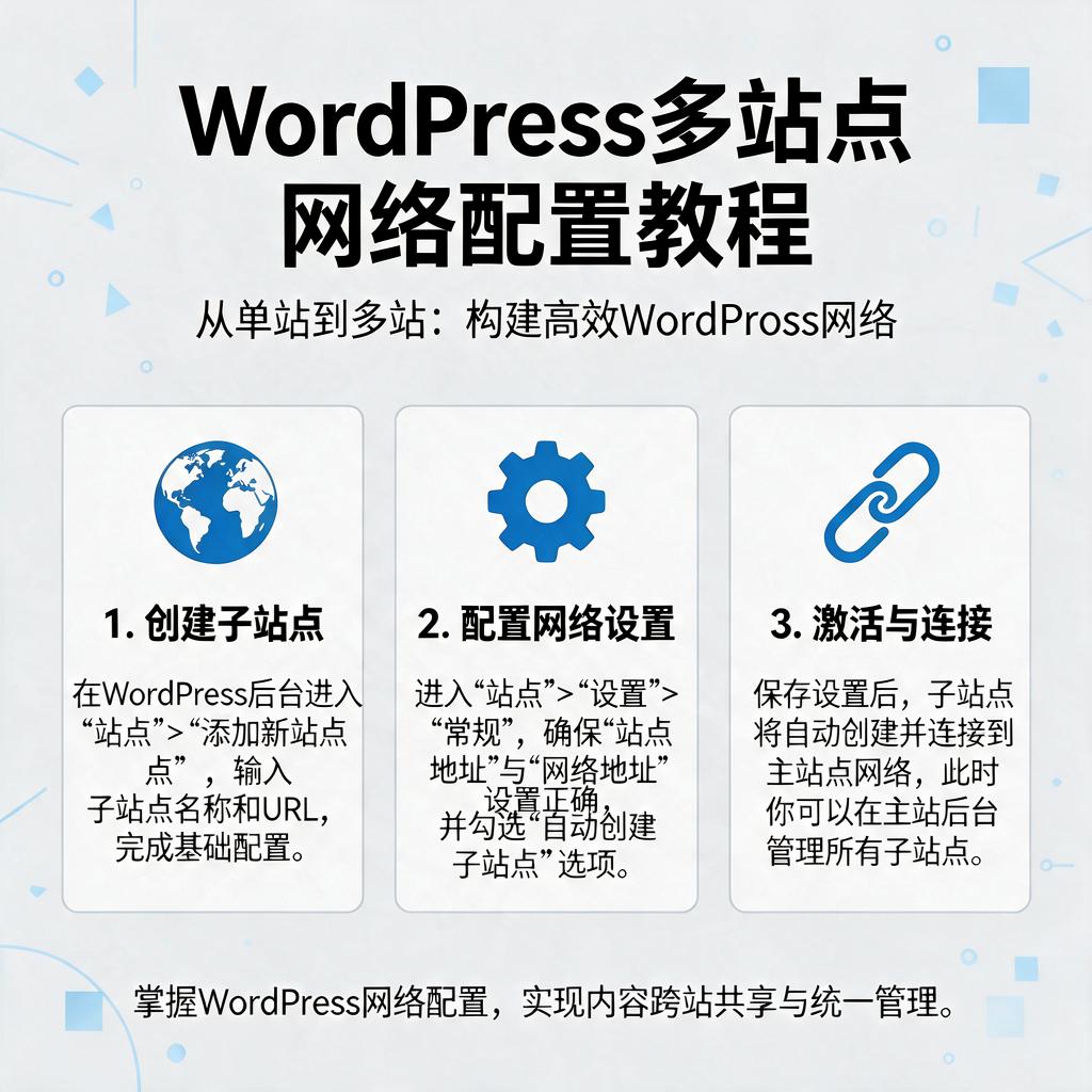 WordPress多站点网络配置教程 第1张 WordPress多站点网络配置教程 第1张
