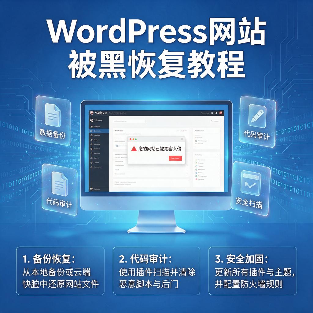 WordPress网站被黑恢复教程