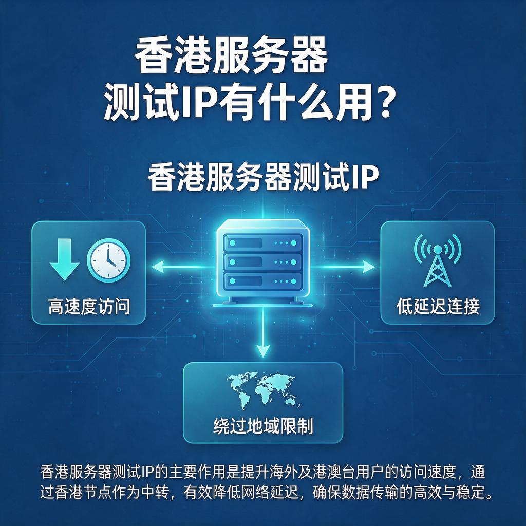 香港服务器测试IP有什么用