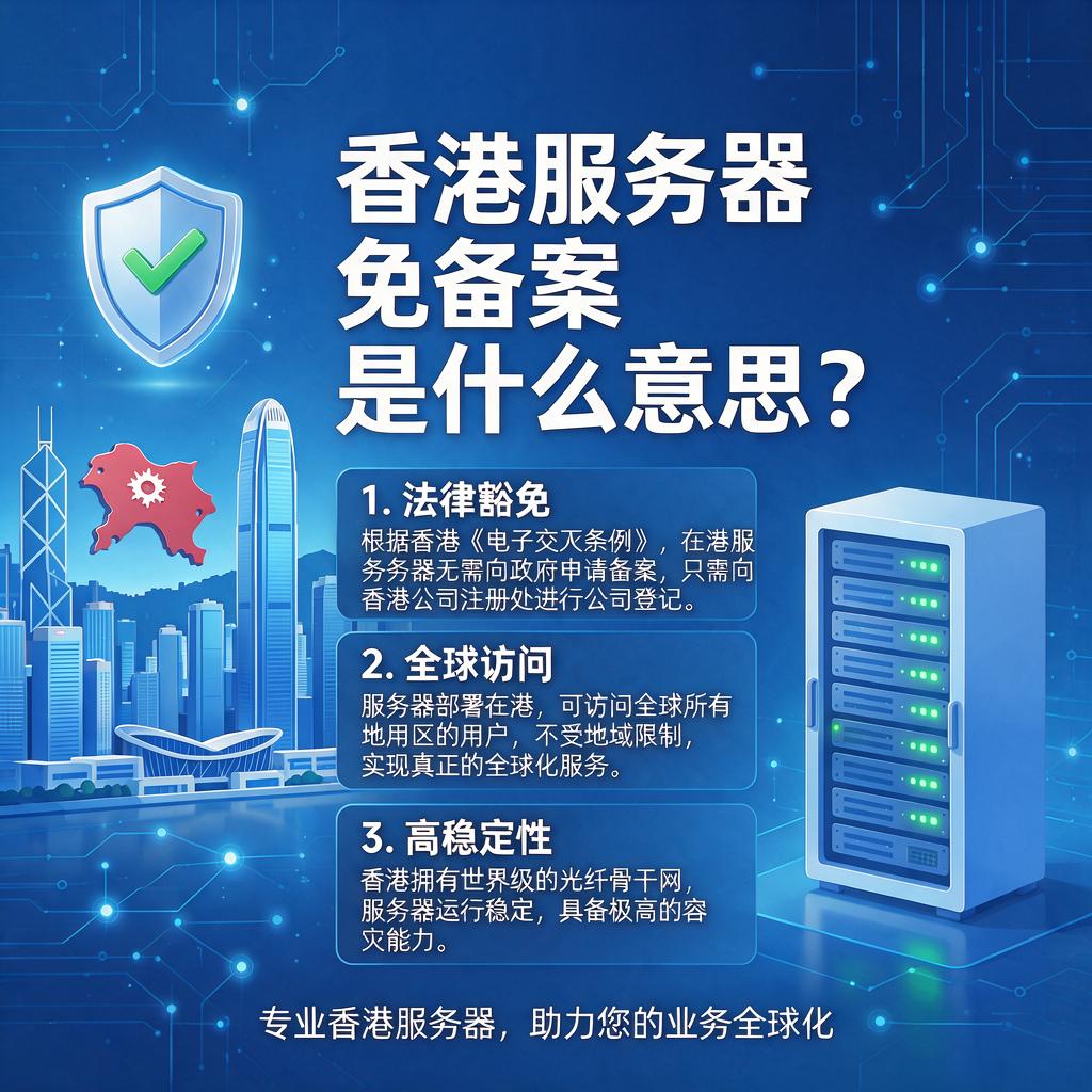 香港服务器免备案是什么意思