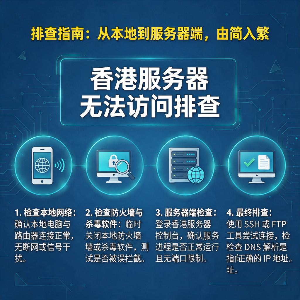 香港服务器无法访问排查