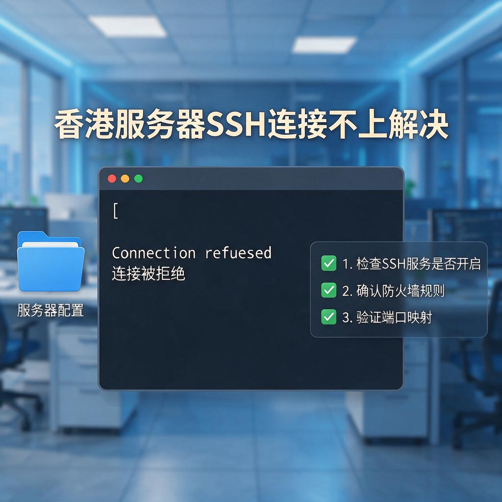 香港服务器SSH连接不上解决