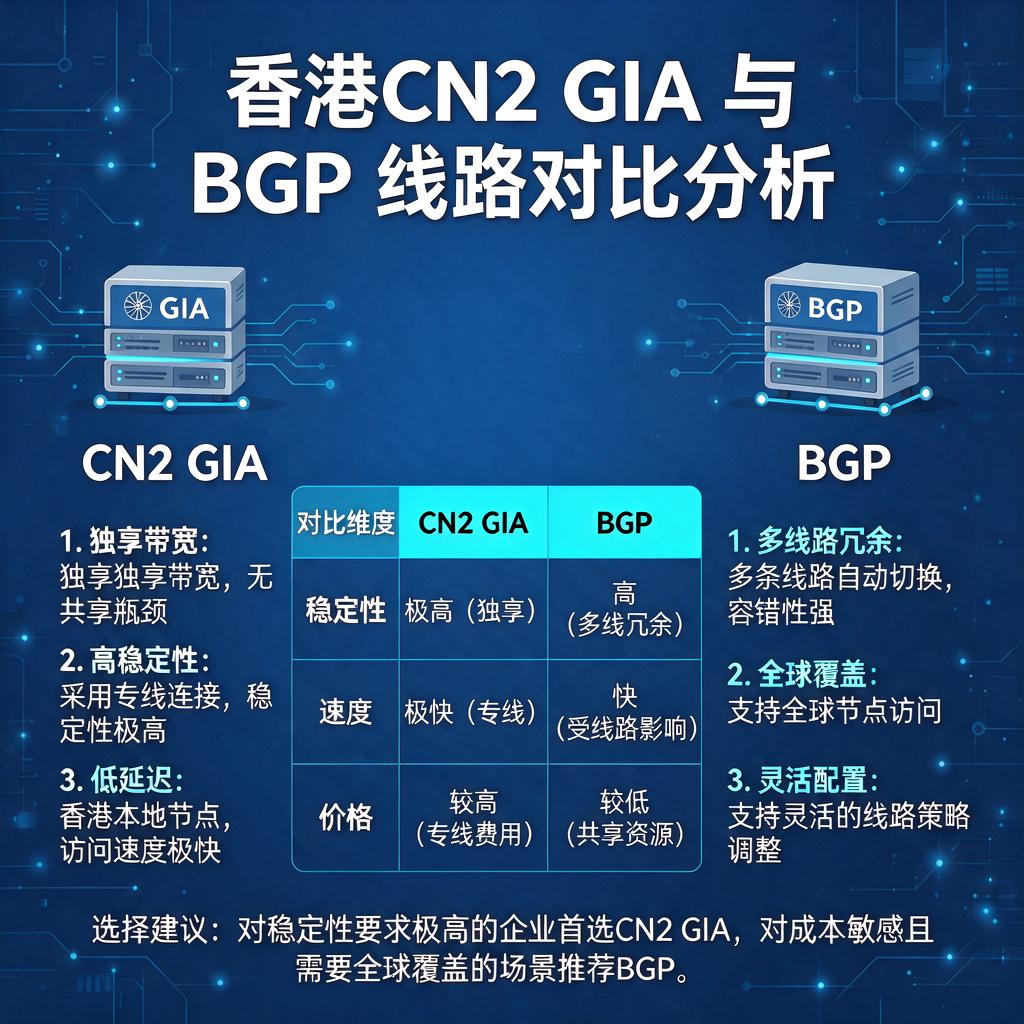 香港CN2 GIA和BGP哪个好