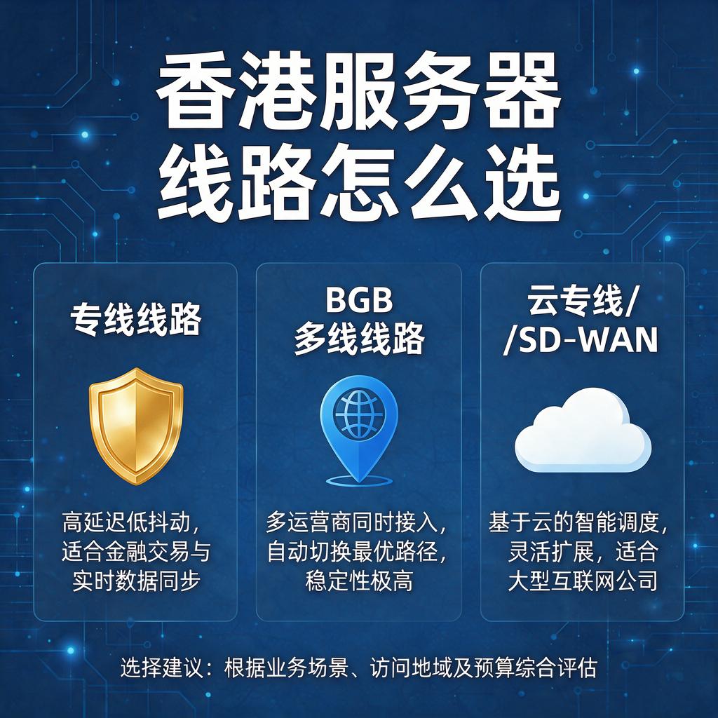 香港服务器线路怎么选