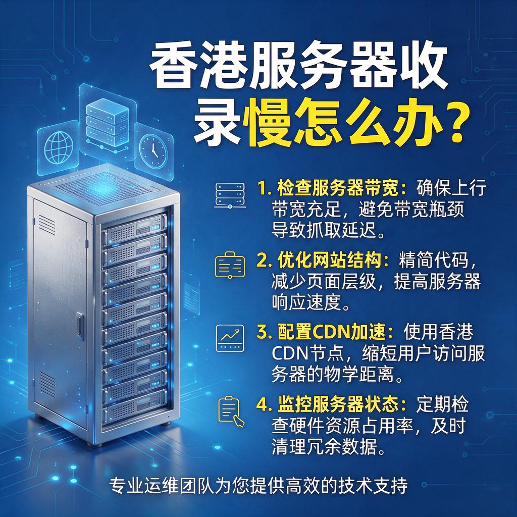 香港服务器收录慢怎么办