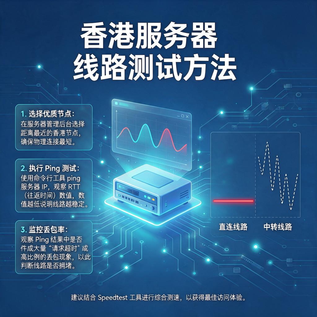 香港服务器线路测试方法
