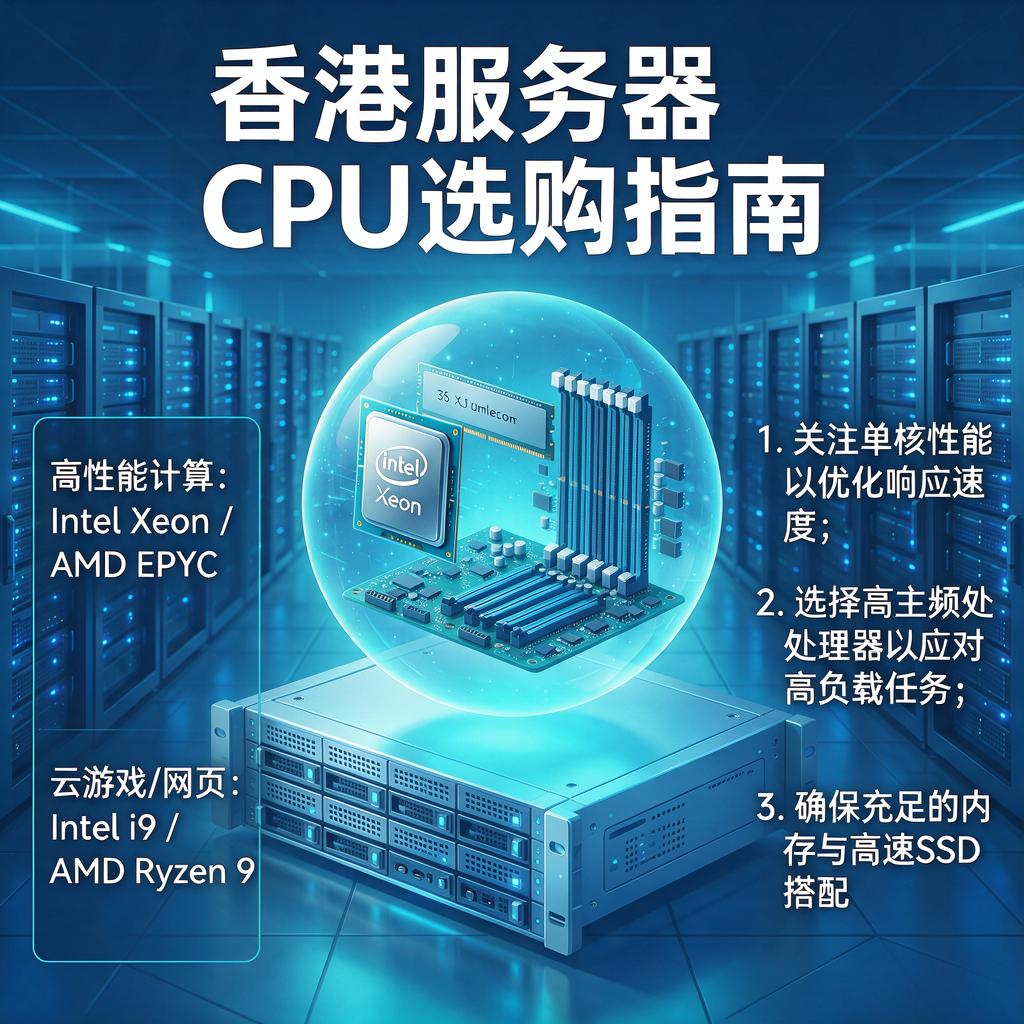 香港服务器CPU怎么选 第1张 香港服务器CPU怎么选 第1张