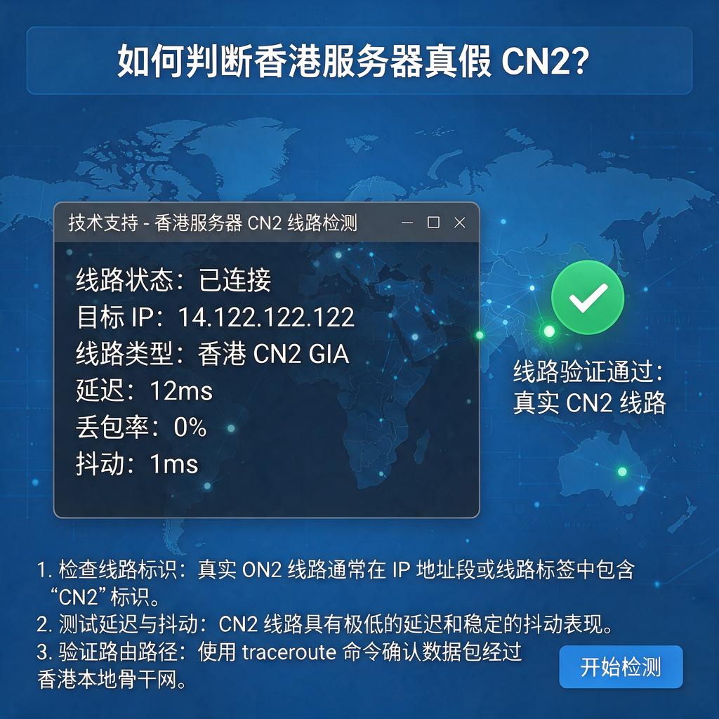 如何判断香港服务器真假CN2