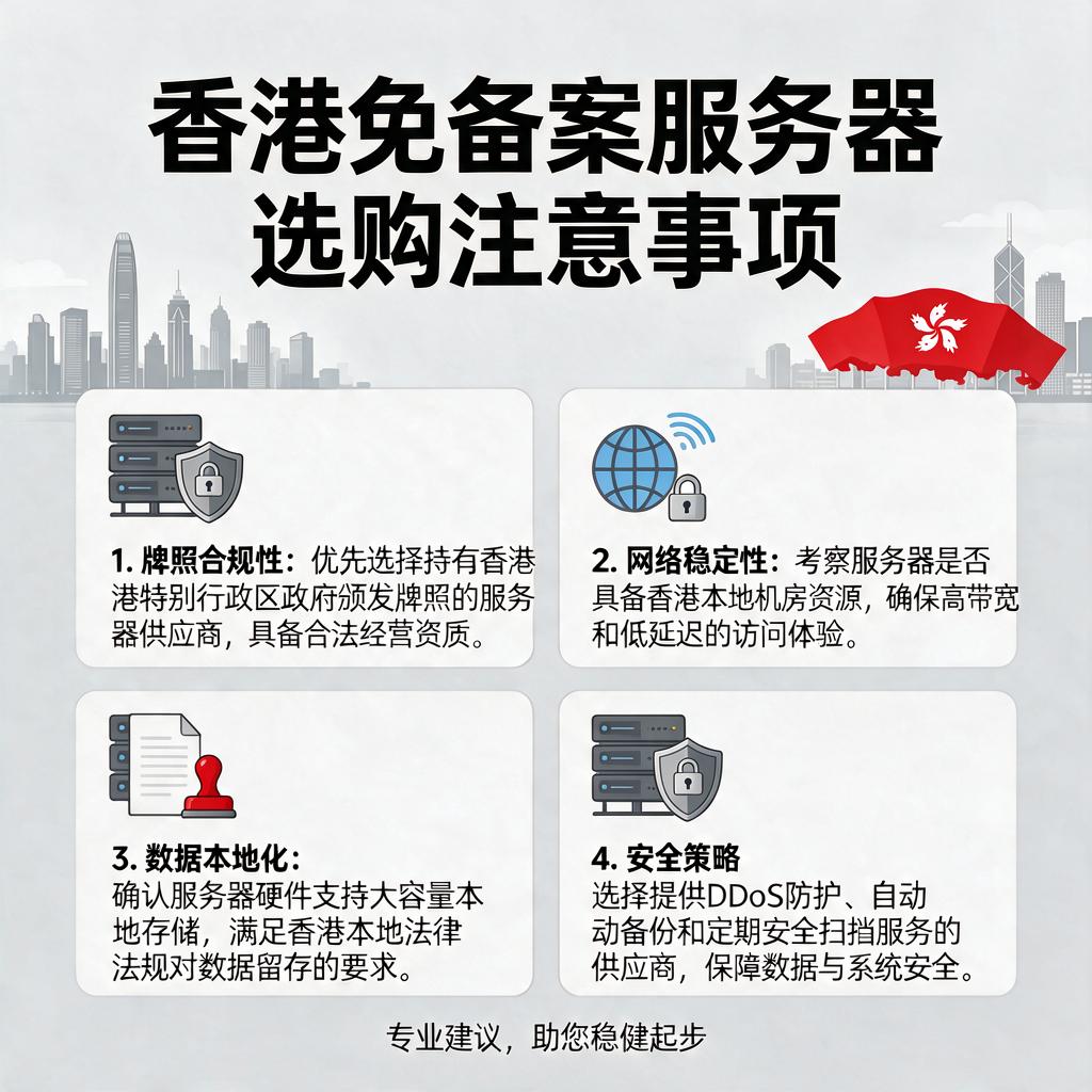 香港免备案服务器选购注意事项