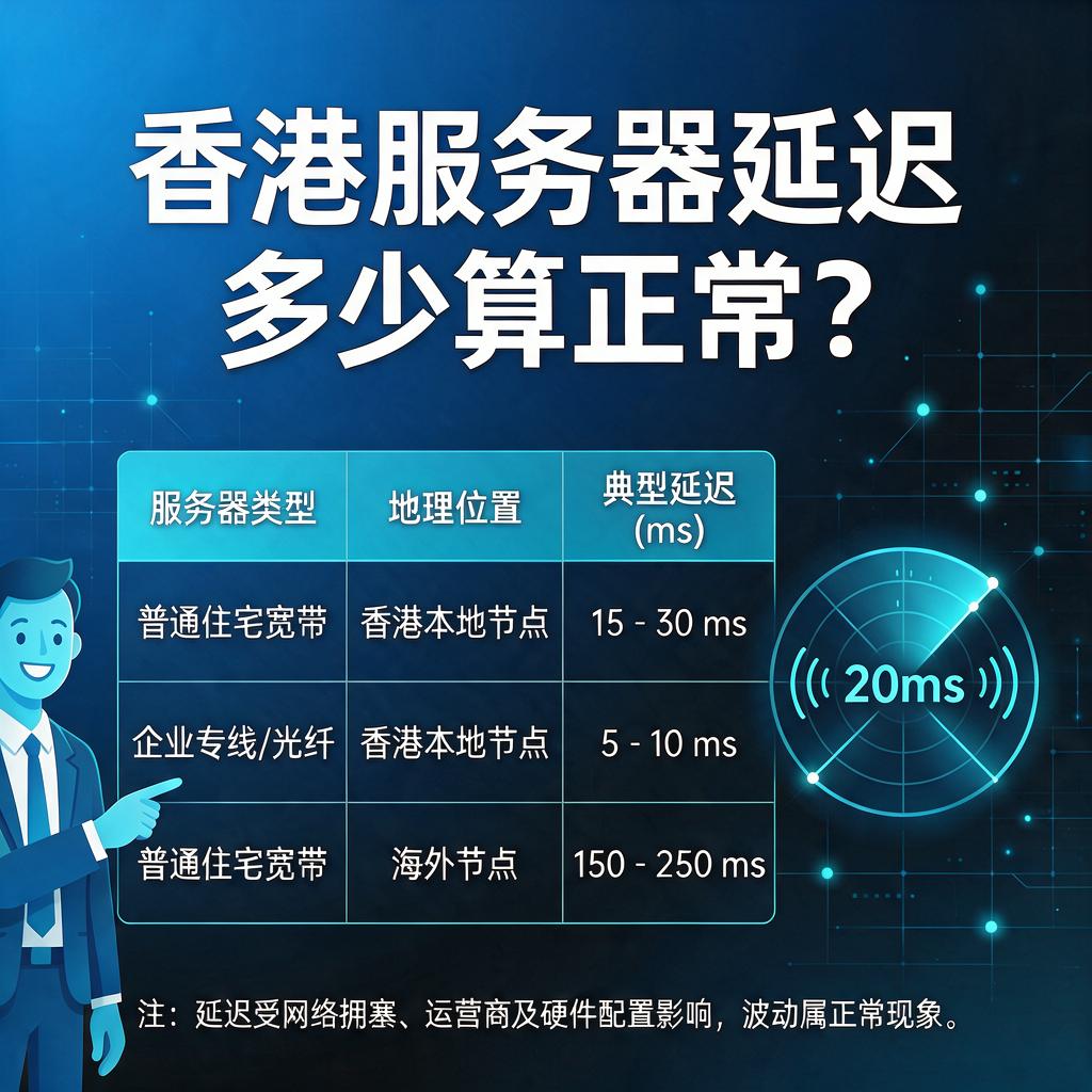 香港服务器延迟多少算正常