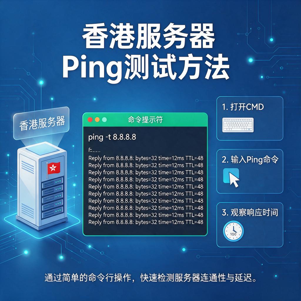 香港服务器ping测试方法