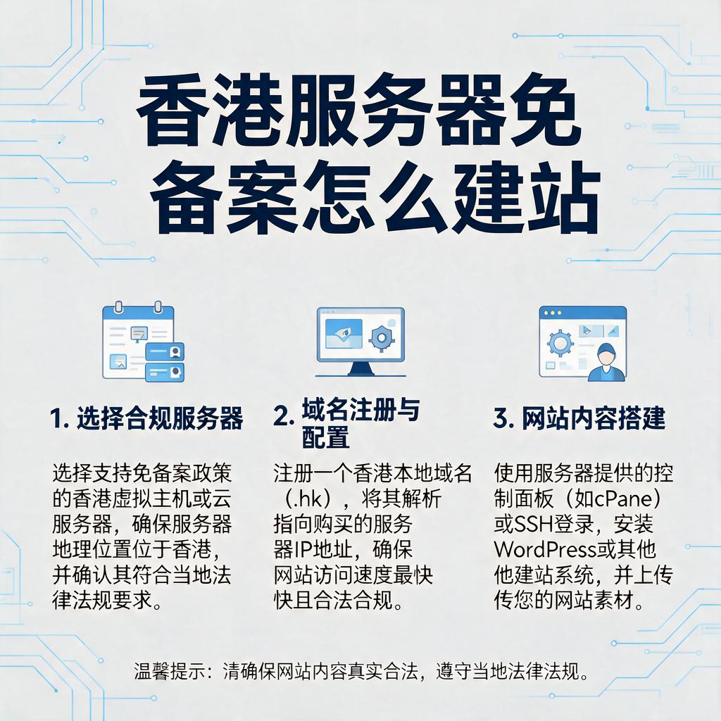 香港服务器免备案怎么建站