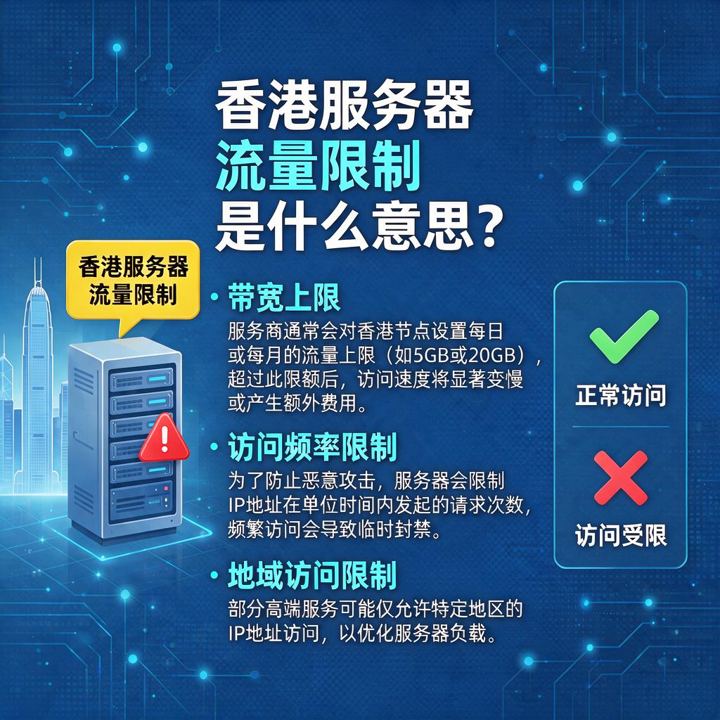 香港服务器流量限制是什么意思
