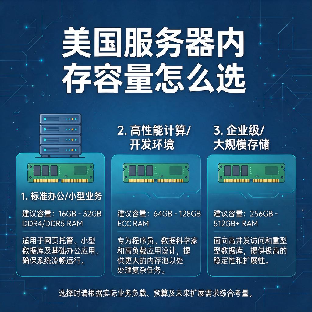 美国服务器内存容量怎么选