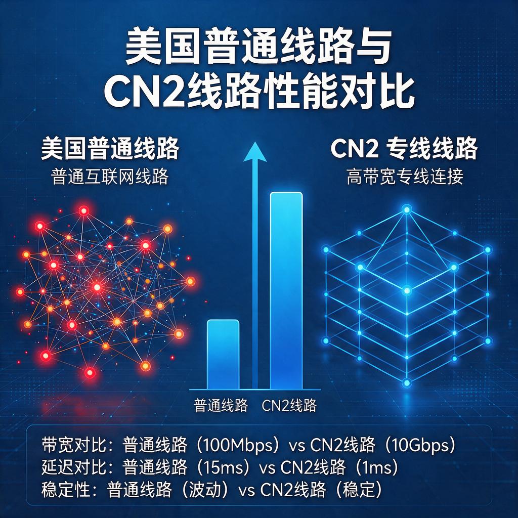 美国普通线路和CN2线路差距