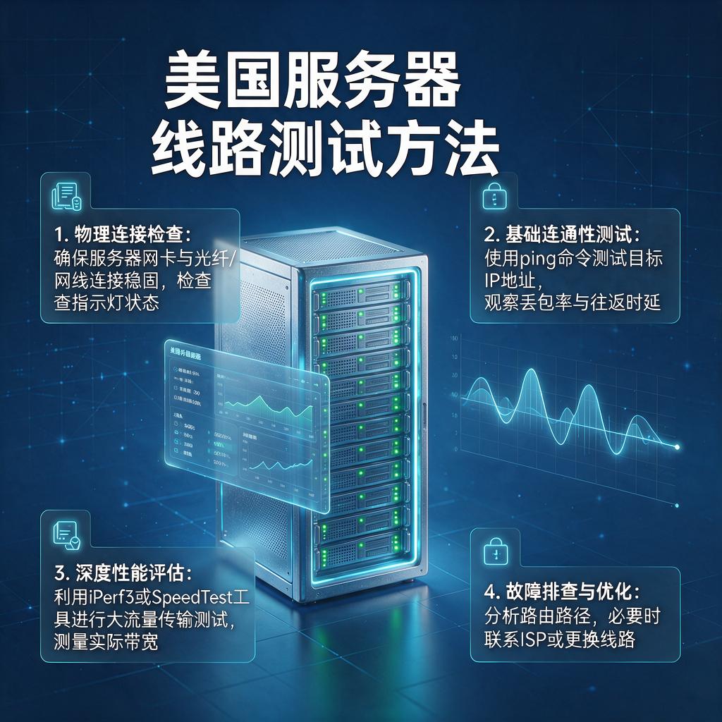 美国服务器线路测试方法