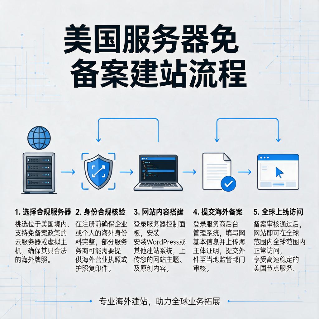美国服务器免备案建站流程
