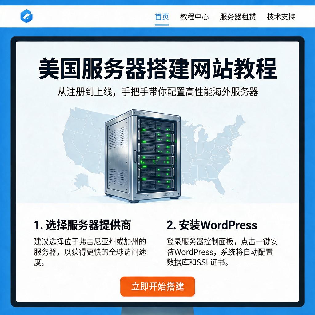 美国服务器搭建网站教程