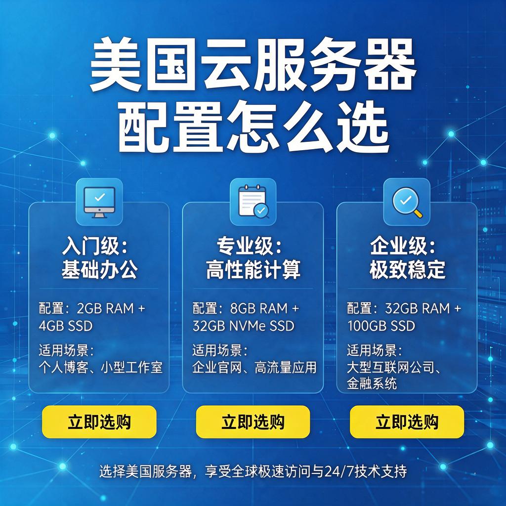 美国云服务器配置怎么选