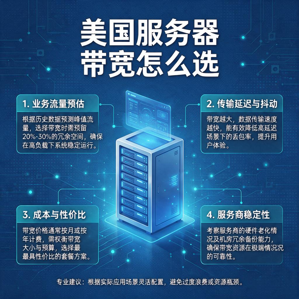 美国服务器带宽怎么选