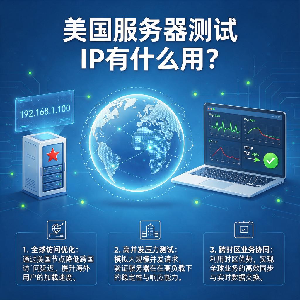 美国服务器测试IP有什么用