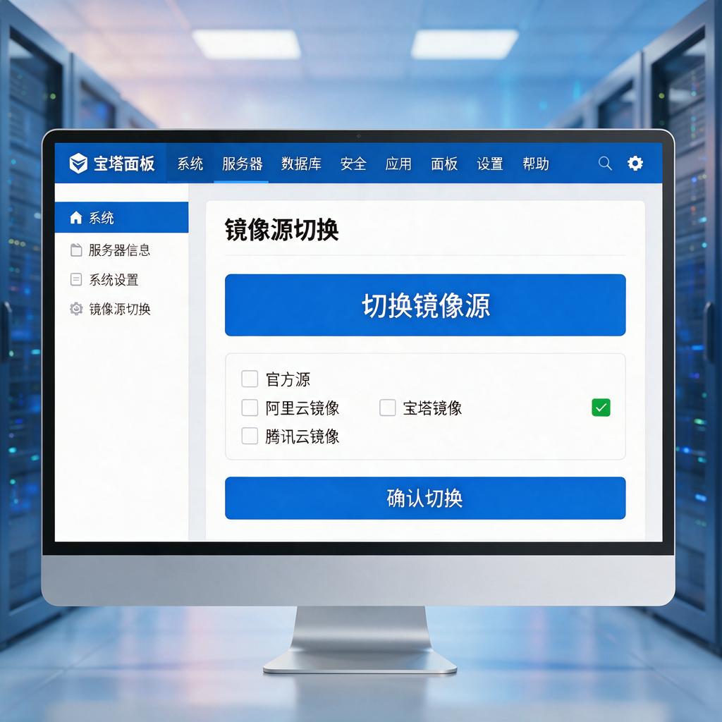 宝塔面板镜像源切换教程