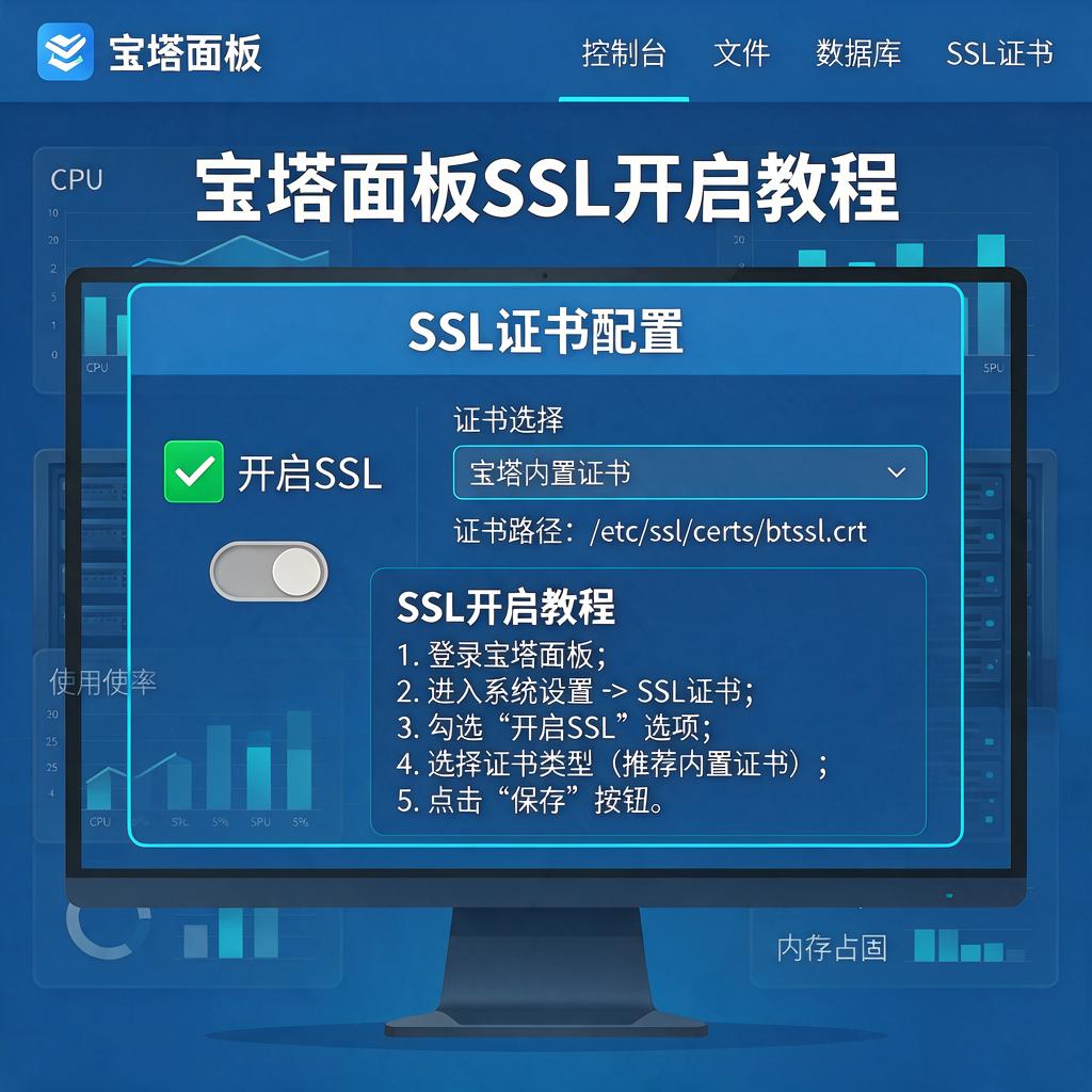 宝塔面板SSL开启教程