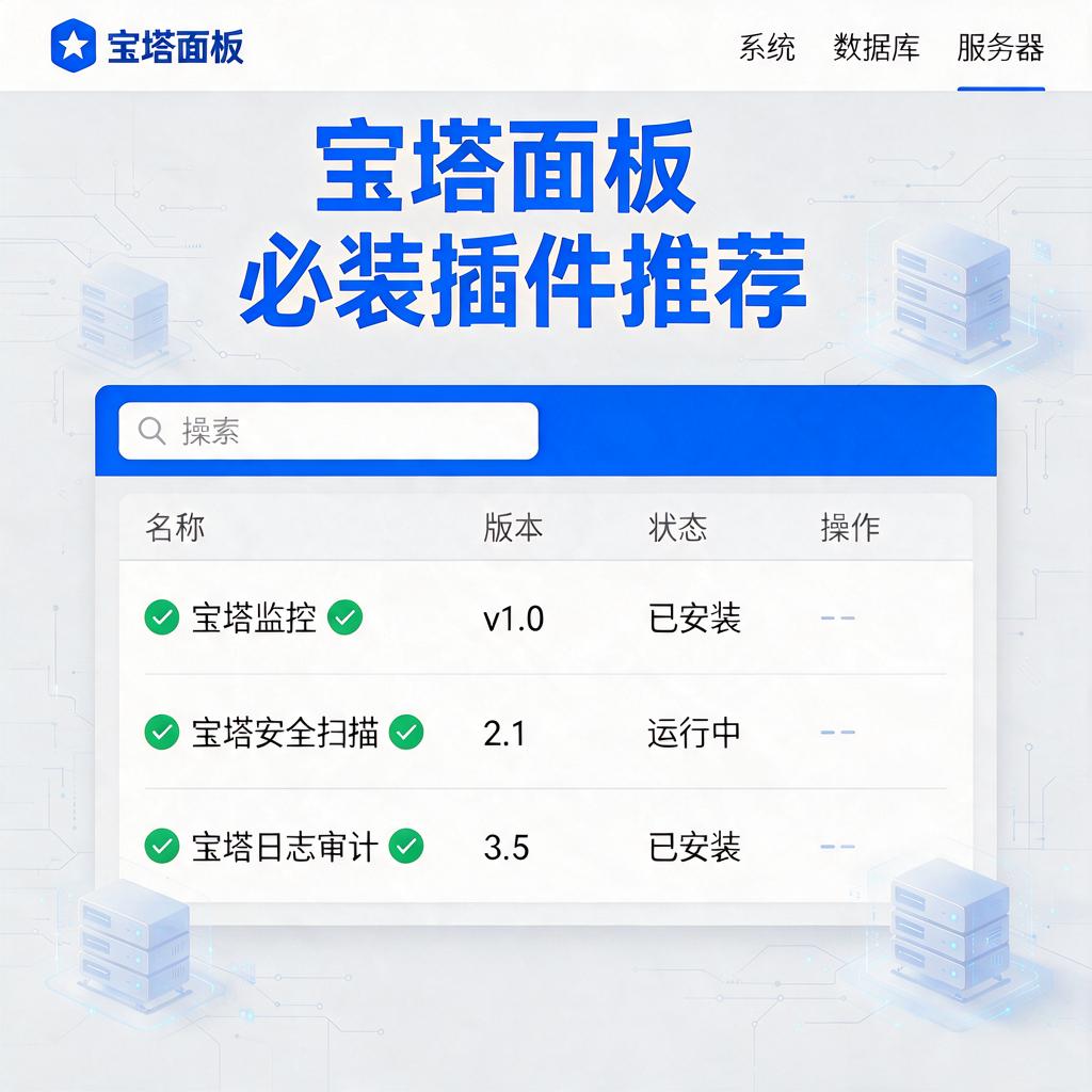 宝塔面板必装插件推荐
