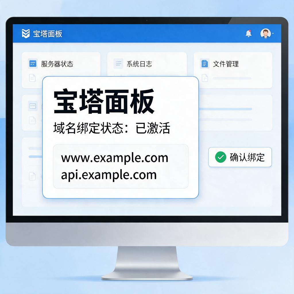 宝塔面板绑定域名访问